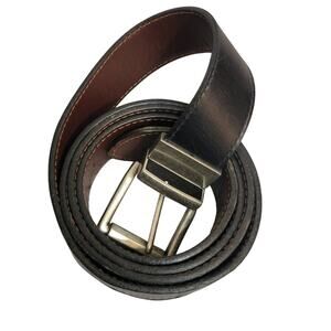 Mexican Leather Men's Belt Brown Black Genuine with Heavy made Buckle 51" - 55"